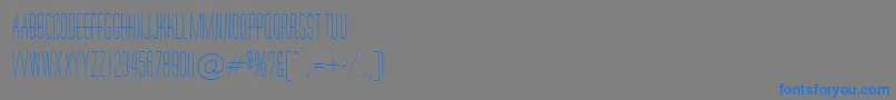 fuente HornchurchRegularDb – Fuentes Azules Sobre Fondo Gris