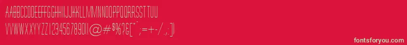 HornchurchRegularDb Font – Green Fonts on Red Background