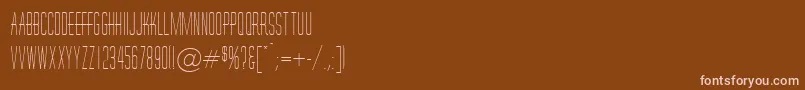fuente HornchurchRegularDb – Fuentes Rosadas Sobre Fondo Marrón