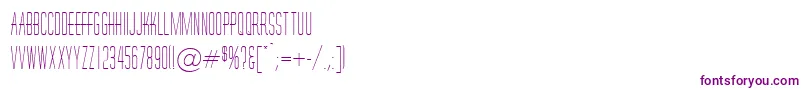 HornchurchRegularDb Font – Purple Fonts on White Background