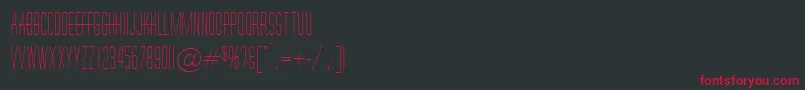 HornchurchRegularDb Font – Red Fonts on Black Background