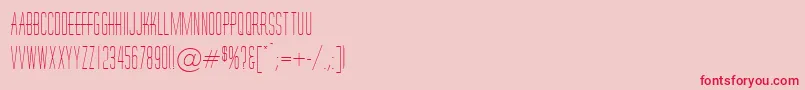 Шрифт HornchurchRegularDb – красные шрифты на розовом фоне