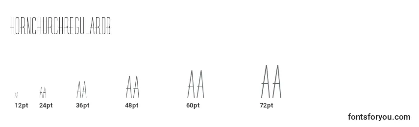 HornchurchRegularDb Font Sizes