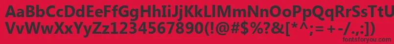 MicrosoftTaiLeРџРѕР»СѓР¶РёСЂРЅС‹Р№ Font – Black Fonts on Red Background