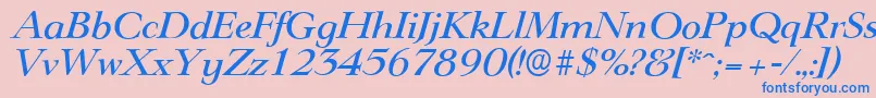 fuente LingwoodserialMediumItalic – Fuentes Azules Sobre Fondo Rosa