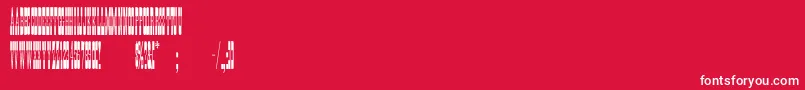 Bonanza Font – White Fonts on Red Background