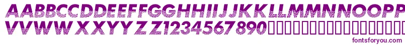 Mosaiccaps Font – Purple Fonts on White Background