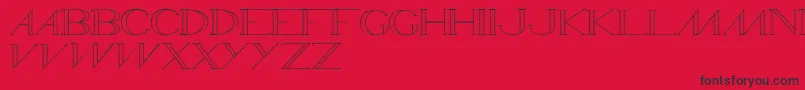 Wamed Font – Black Fonts on Red Background
