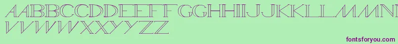 Wamed Font – Purple Fonts on Green Background