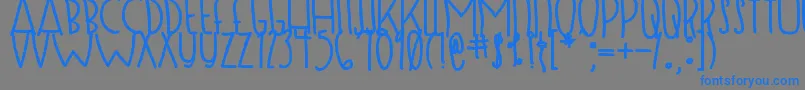 DjbSugarShockMax Font – Blue Fonts on Gray Background