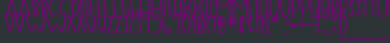 DjbSugarShockMax Font – Purple Fonts on Black Background