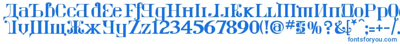 KremlinImperial Font – Blue Fonts on White Background