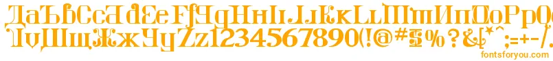 KremlinImperial Font – Orange Fonts on White Background