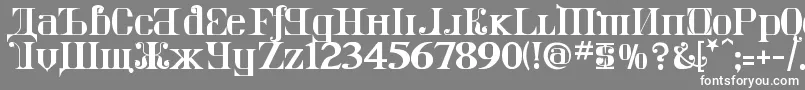 KremlinImperial Font – White Fonts on Gray Background