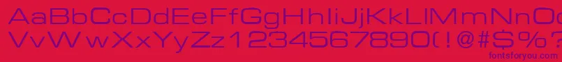 EurasiaexRegular Font – Purple Fonts on Red Background