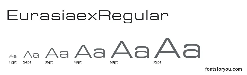 Размеры шрифта EurasiaexRegular