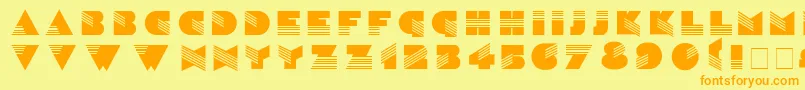 SinaloaNormal Font – Orange Fonts on Yellow Background