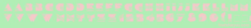 SinaloaNormal Font – Pink Fonts on Green Background