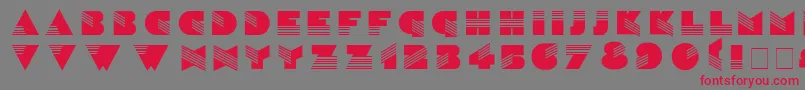 SinaloaNormal Font – Red Fonts on Gray Background