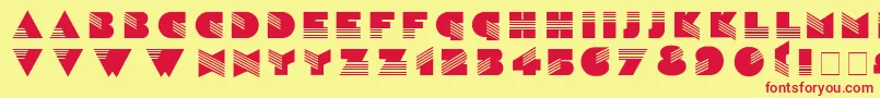SinaloaNormal Font – Red Fonts on Yellow Background