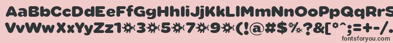 SabandijaFontFfp Font – Black Fonts on Pink Background