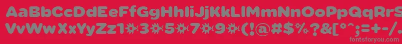 SabandijaFontFfp Font – Gray Fonts on Red Background