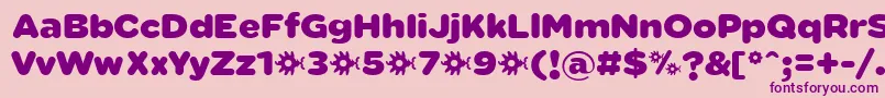 SabandijaFontFfp Font – Purple Fonts on Pink Background