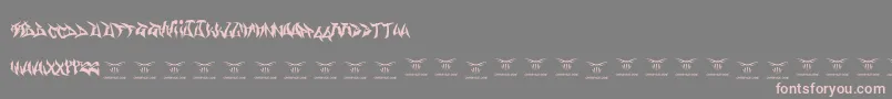 Gasmaskwarriors Font – Pink Fonts on Gray Background