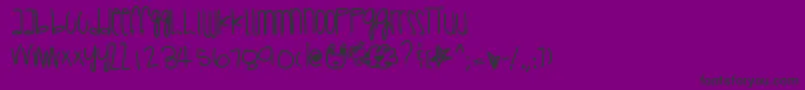 Saveaprayer Font – Black Fonts on Purple Background