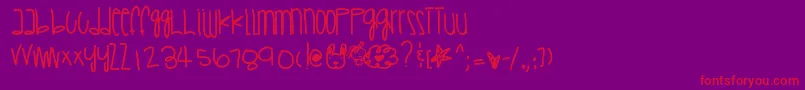 Saveaprayer Font – Red Fonts on Purple Background