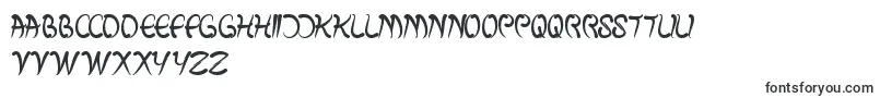 FishBone-Schriftart – verstümmelte Schriftarten
