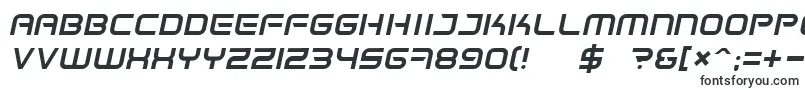 SpaceFrigateItalic-fontti – Kiinteän leveyden fontit