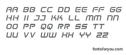 SpaceFrigateItalic Font