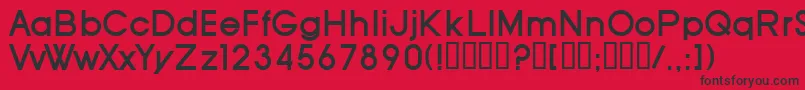 フォントSfOldRepublicBold – 赤い背景に黒い文字