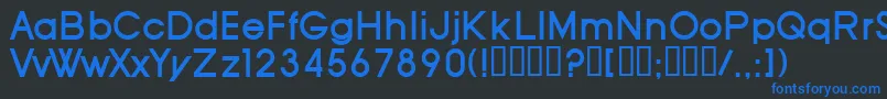 SfOldRepublicBold Font – Blue Fonts on Black Background
