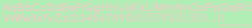 フォントSfOldRepublicBold – 緑の背景にピンクのフォント