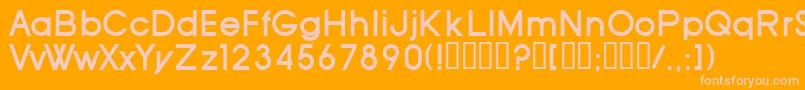 SfOldRepublicBold Font – Pink Fonts on Orange Background