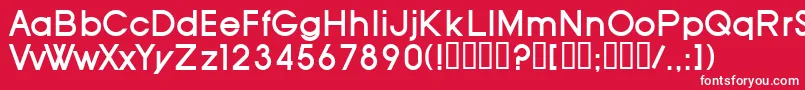 Шрифт SfOldRepublicBold – белые шрифты на красном фоне