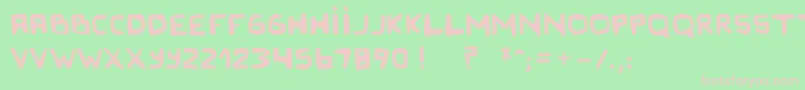 OriginalOlindaStyle Font – Pink Fonts on Green Background