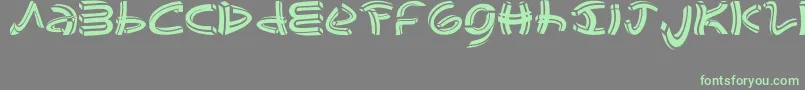 JohaoSFont Font – Green Fonts on Gray Background