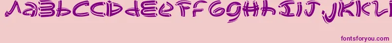 JohaoSFont Font – Purple Fonts on Pink Background