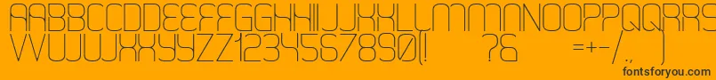 HappySquid Font – Black Fonts on Orange Background