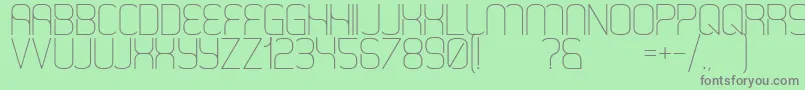 HappySquid Font – Gray Fonts on Green Background