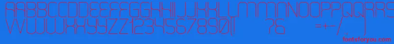HappySquid Font – Red Fonts on Blue Background