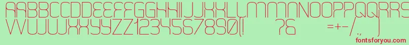 HappySquid Font – Red Fonts on Green Background