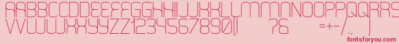 HappySquid Font – Red Fonts on Pink Background