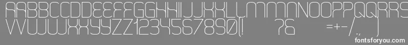 HappySquid Font – White Fonts on Gray Background