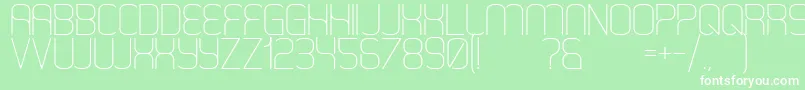 fuente HappySquid – Fuentes Blancas Sobre Fondo Verde