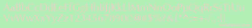 OpulentRegular Font – Pink Fonts on Green Background