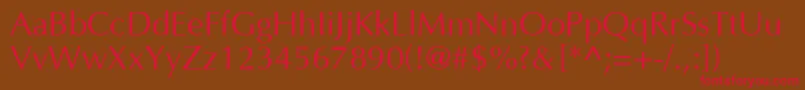 OpulentRegular Font – Red Fonts on Brown Background